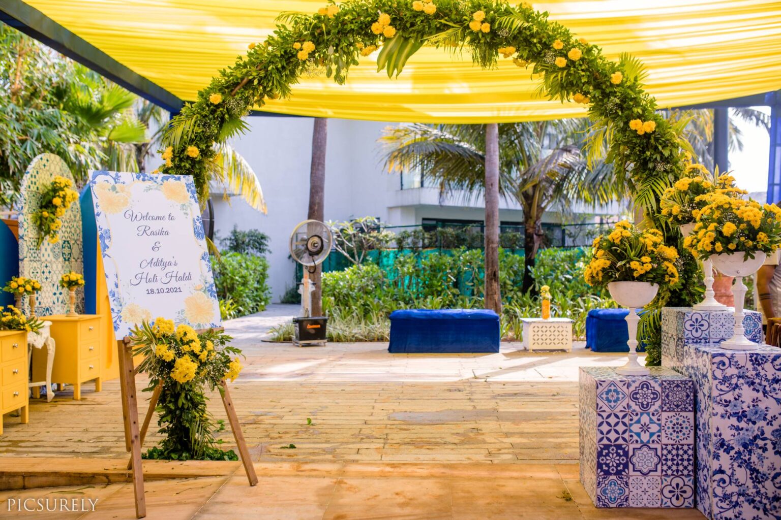 wedding haldi decor 8